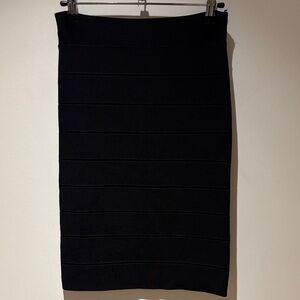 BCBGMaxAzria Elegant Black Pencil Skirt